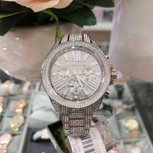 Michael Kors Women's Wren Chronograph Crystal Pave